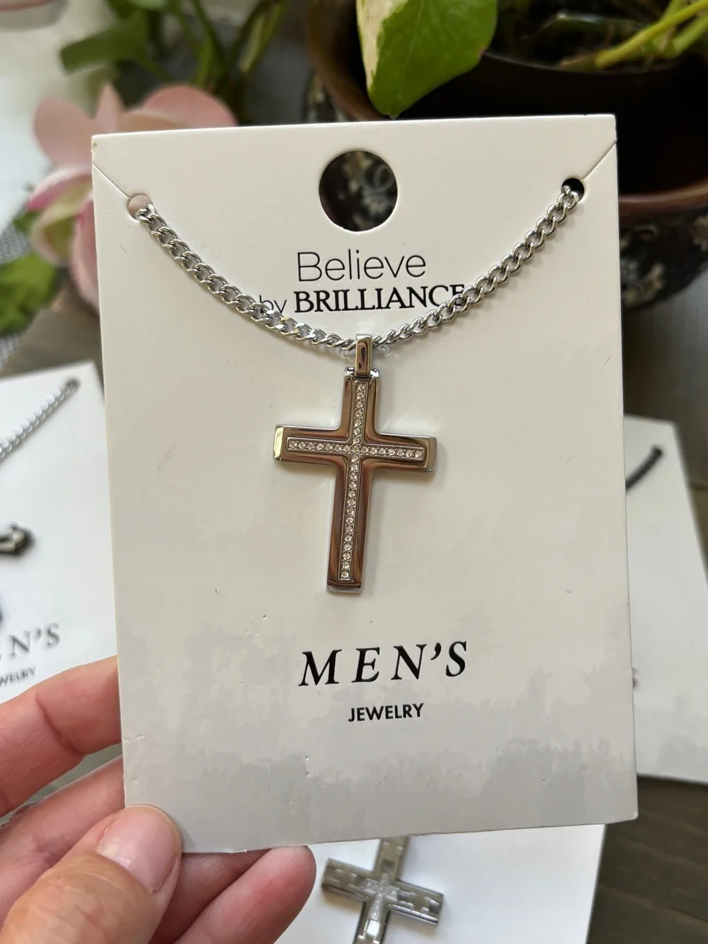 Believe by Brilliance Men's Cross Necklaces NWT (set of 5)
